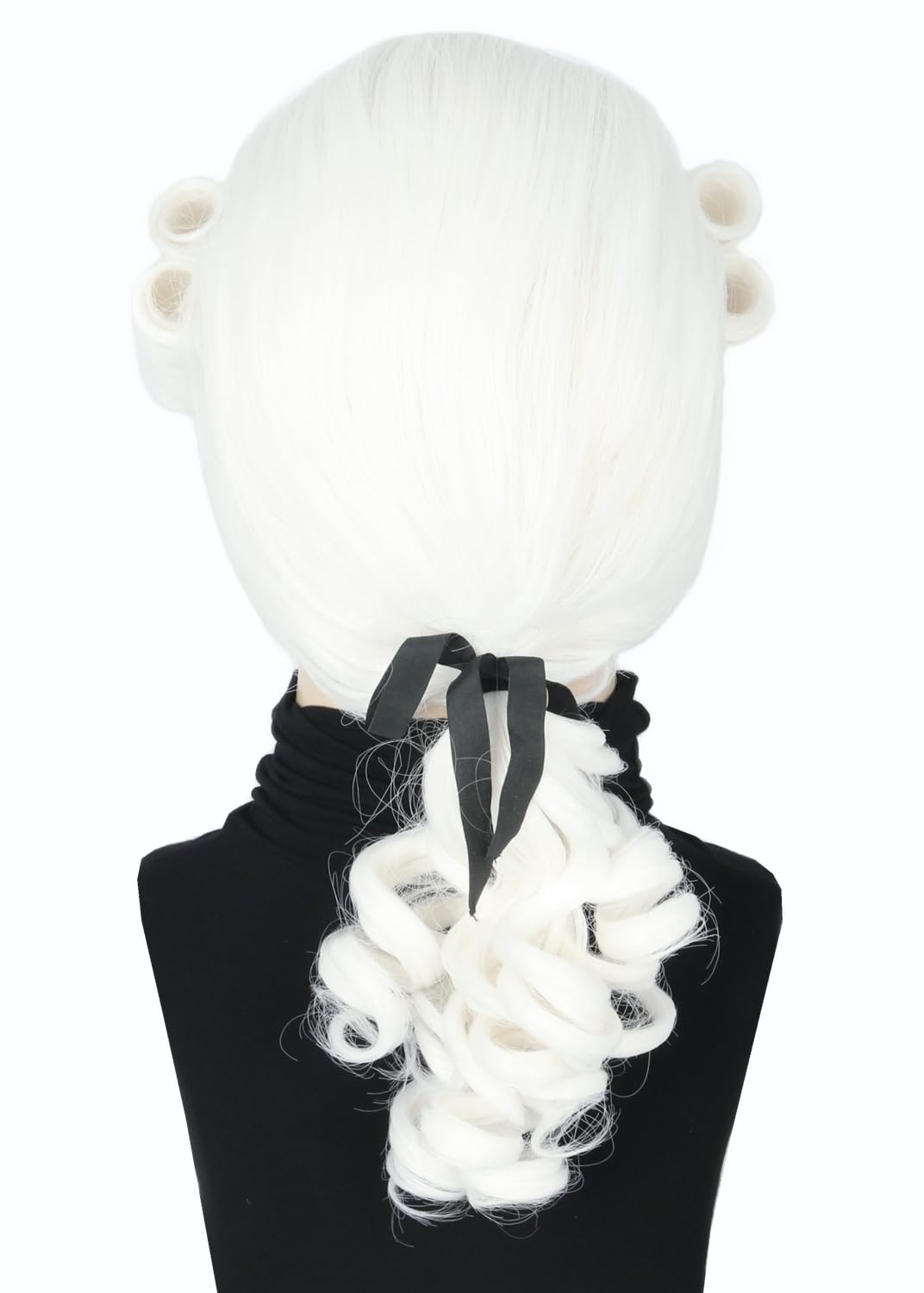 Men or Women Colonial Historical Judge Costumes Wig White Halloween Party Wigs - Image 5