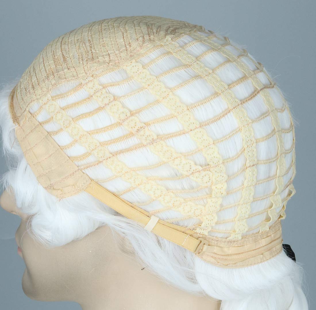 Men or Women Colonial Historical Judge Costumes Wig White Halloween Party Wigs - Image 6