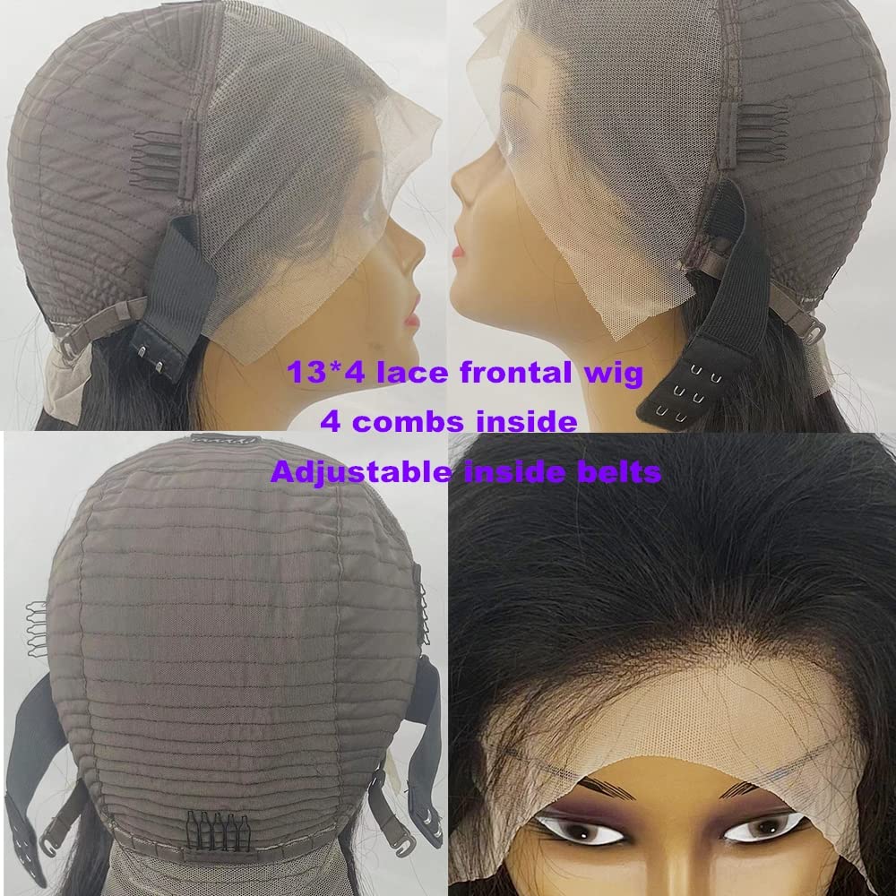 SENSAIRUITE Body Wave Lace Front Wigs Human Hair Wide Lace 180 Density Human Hair Wigs 13x4 Human Hair Lace Front Wigs Pre Plucked With Baby Hair 20 Inches Natural Color - Image 6