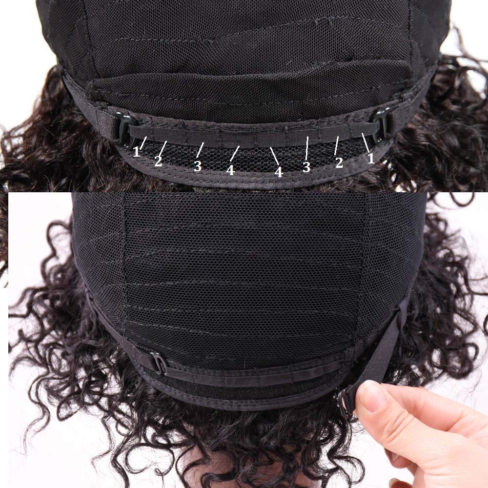 Brazilian Kinky Curly 10 Inch Human Hair Wigs for Black Women - Wear and Go Glueless Short Wig with Natural Color - 100% Human Hair - Image 8