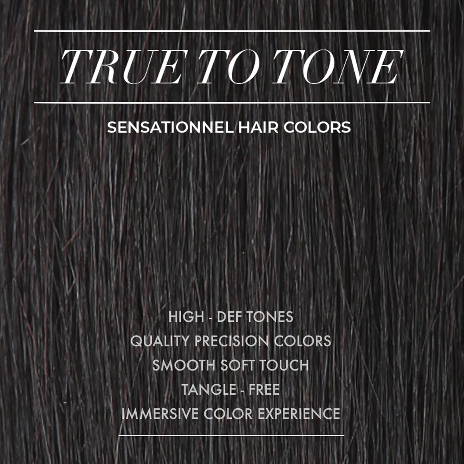 Sensationnel Bare Lace 13x6 wigs - Unit 3 Glueless synthetic with 180 degree preplucked hairline Non lifting 2040 larger grid thinner lace - BareLace unit 3 (1B OFFBLACK) - Image 9