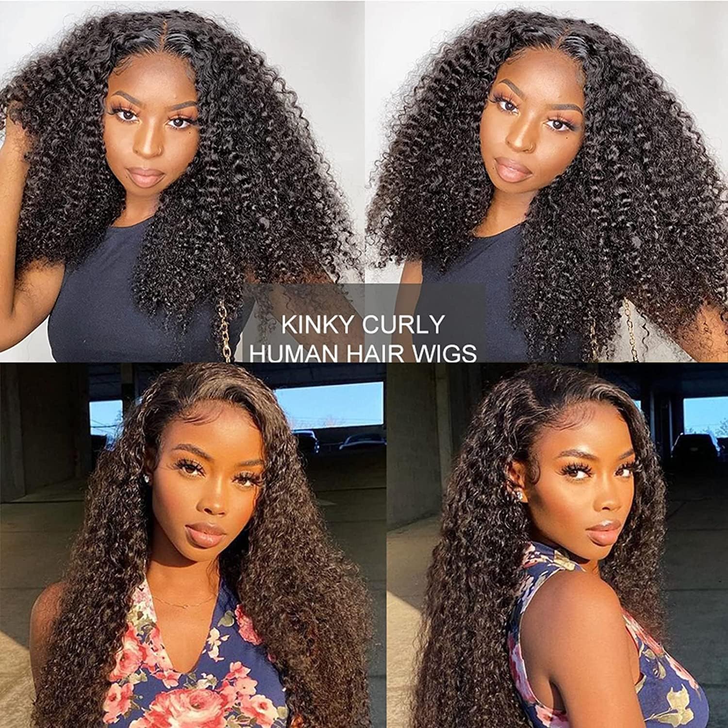 Ladoux 13x6 Lace Front Kinky Curly Wig HD Transparent Kinky Curly Frontal Closure Human Hair Wigs for Women 20Inch 180% Density Glueless Wig Pre Plucked With Baby Hair - Image 7