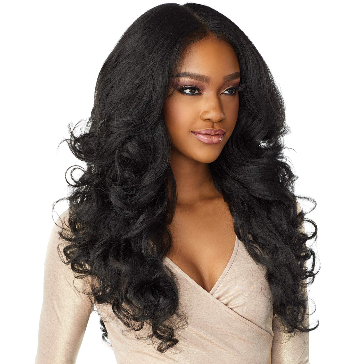 Sensationnel HD Lace Front Wig Cloud 9 What Lace Swiss Lace 13X6 Latisha (1B) - Image 4