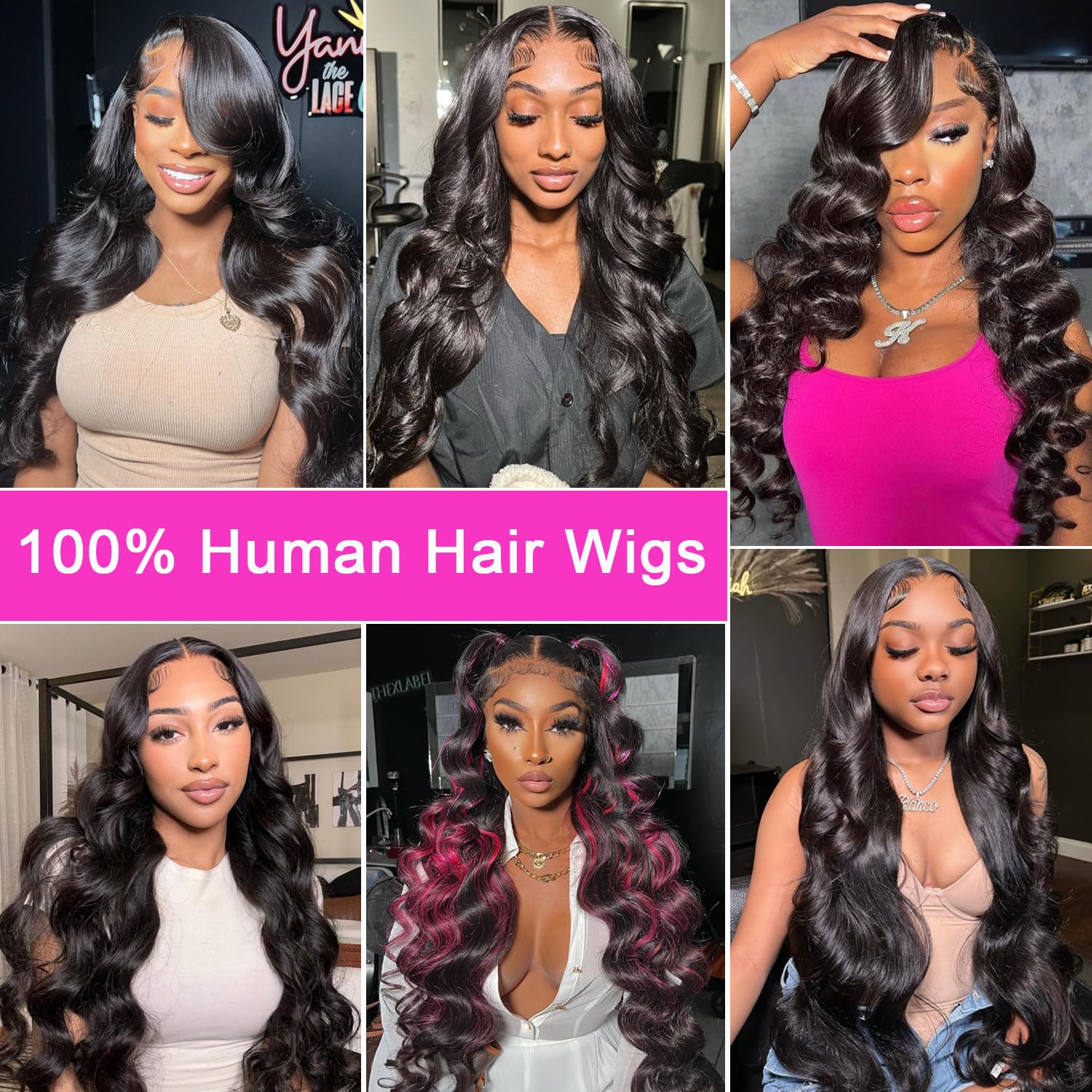 Xajwat 26 Inch Body Wave Lace Front Wigs Human Hair 180 Density 13x4 HD Transparent Lace Frontal Wigs Human Hair Pre Plucked with Baby Hair Glueless Wigs Human Hair for Black Women - Image 6